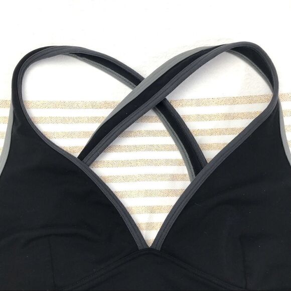 Victoria Secret Sport Black Cross Back Athletic Sports Bra - Picture 3 of 11